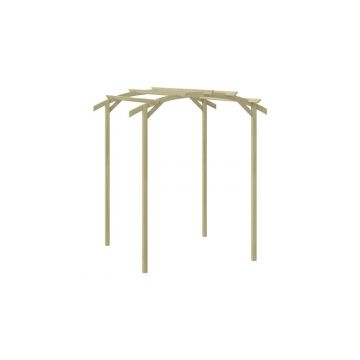 Pergola de gradina, 180 x 197 x 210 cm, lemn de pin tratat Pergola de gradina, 180 x 197 x 210 cm, lemn de pin tratat