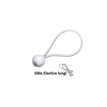 Set 100 intinzatoare elastice lungi - Corturi24 Set 100 intinzatoare elastice lungi - Corturi24